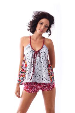 Cinicelli Cami (Grey/Floral)